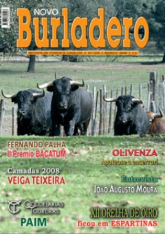 Capa da revista Novo Burladero nº 233, Março de 2008