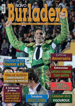 Capa da revista Novo Burladero nº 281, Abril de 2012