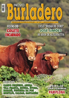 Capa da revista Novo Burladero nº 297, Agosto de 2013