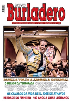 Capa da revista Novo Burladero nº 332, Outubro de 2016