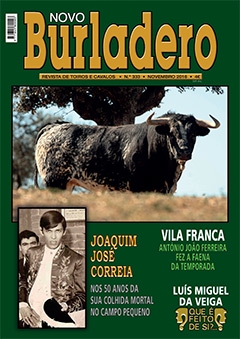 Capa da revista Novo Burladero nº 333, Novembro de 2016