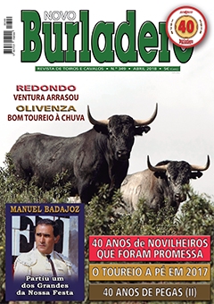 Capa da revista Novo Burladero nº 349, Abril de 2018