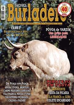 Capa da revista Novo Burladero nº 353, Agosto de 2018